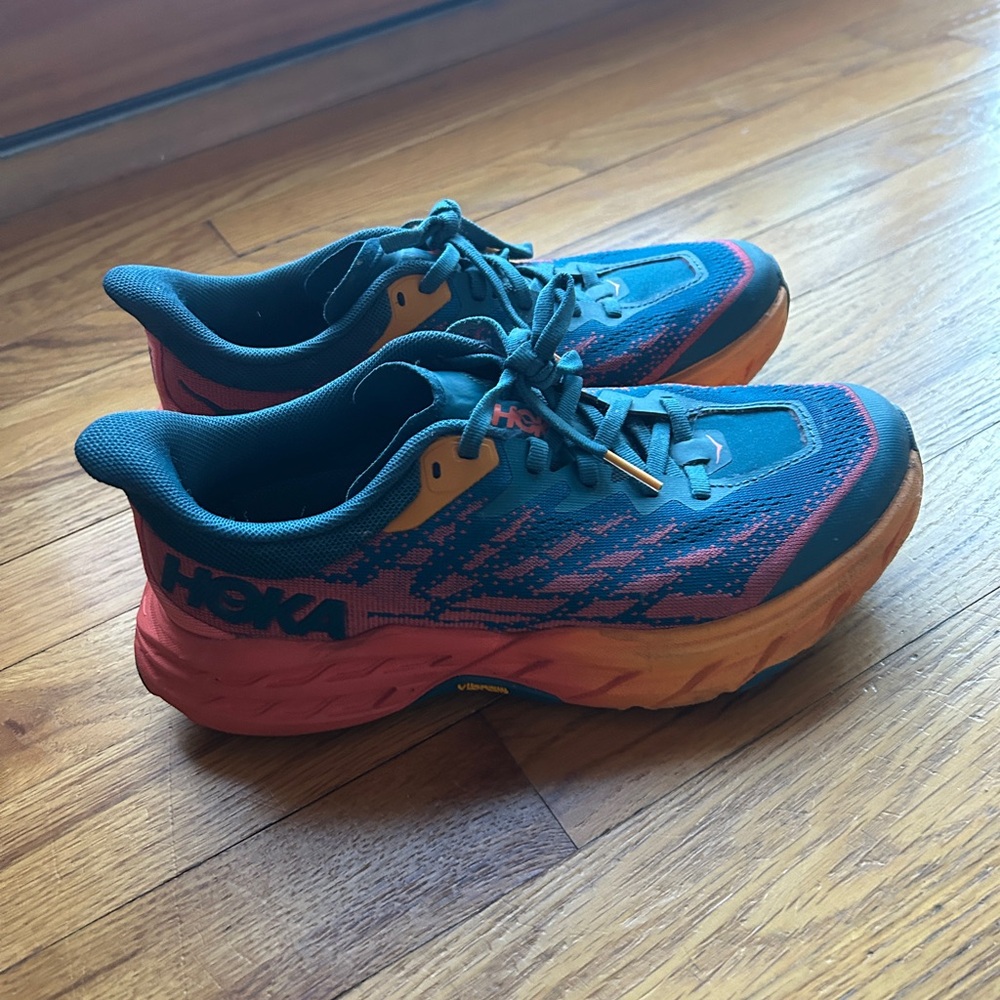 HOKA ONE ONE Womens Speedgoat 5 Mesh Blue Coral